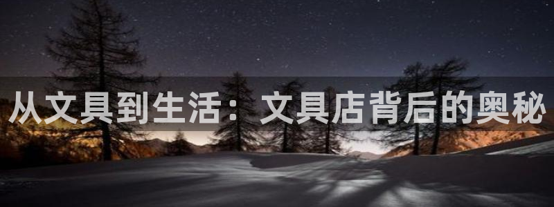 龙八国际娱：从文具到生活：文具店背后的奥