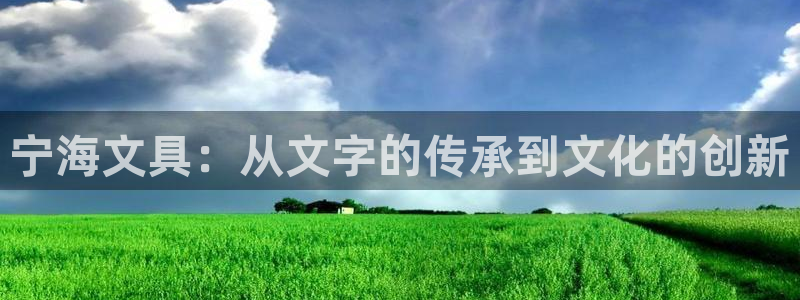 龙八国际官网登录：宁海文具：从文字的传承
