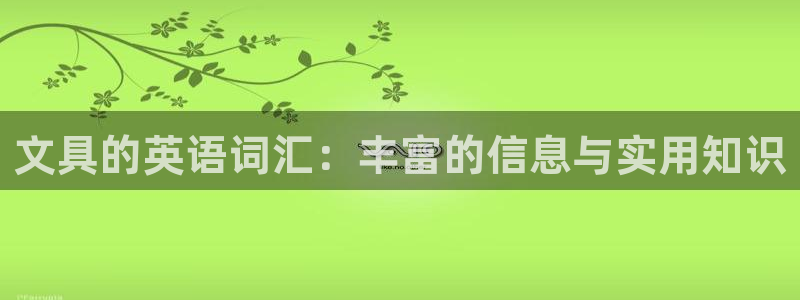 龙八国际备用地址：文具的英语词汇：丰富的