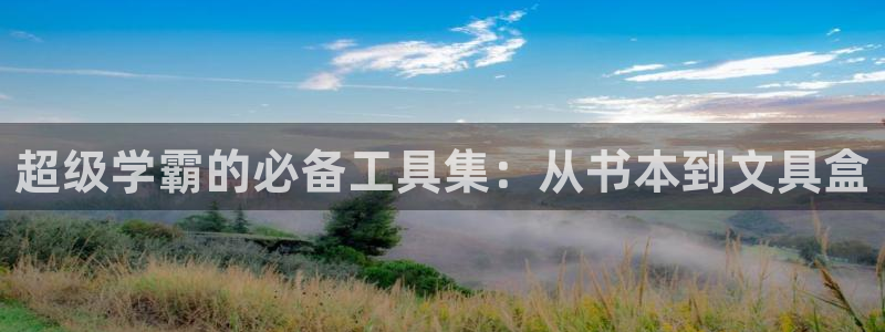 龙八国际合法：超级学霸的必备工具集：从书
